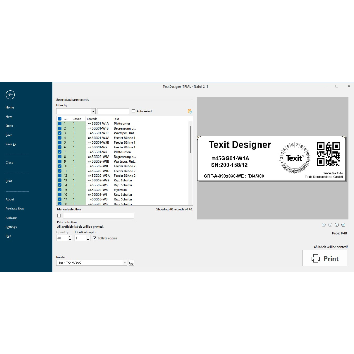 Label program Texit Designer 11