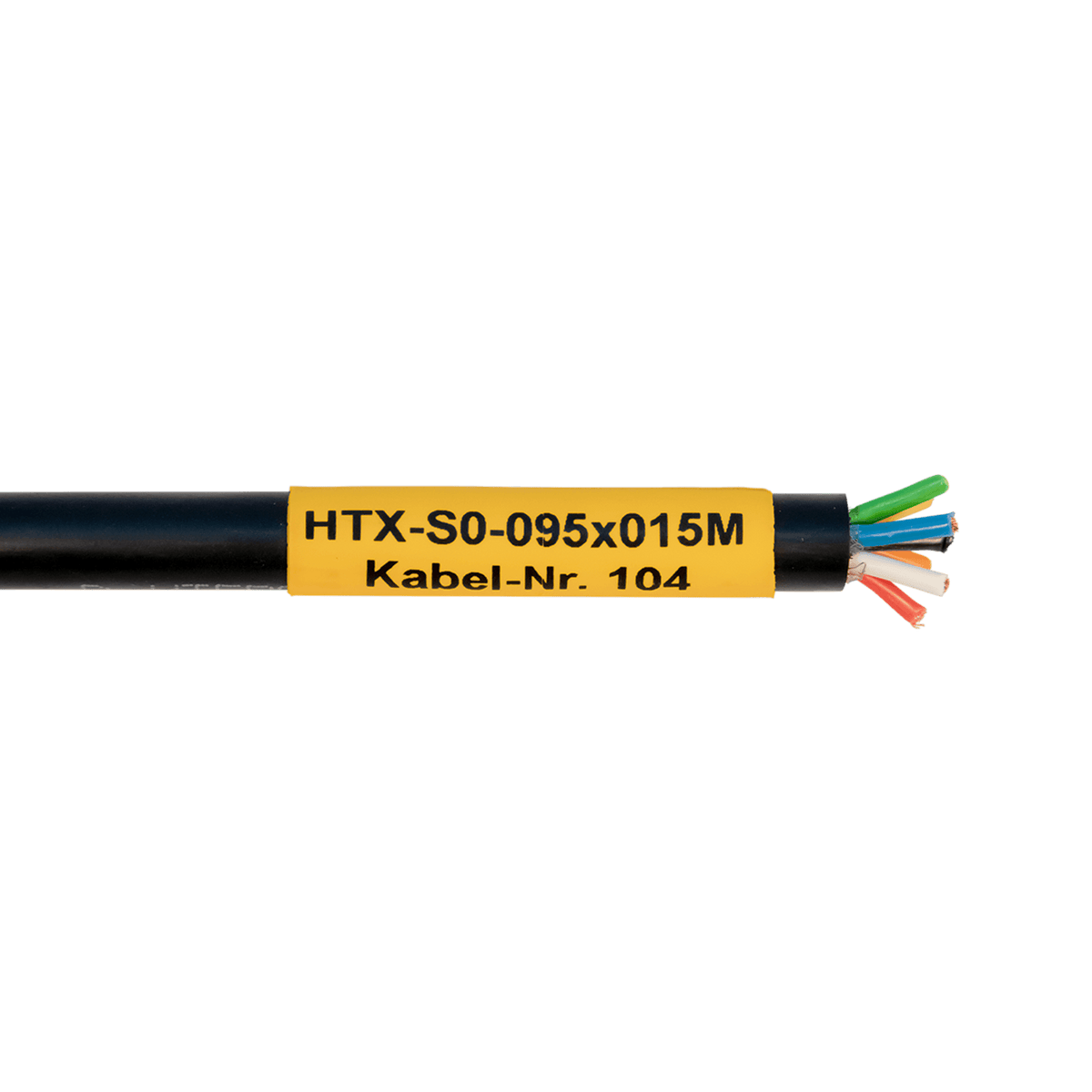 HTX-S0 Heat shrink marker, endless (standard roll), on heat shrink tubing