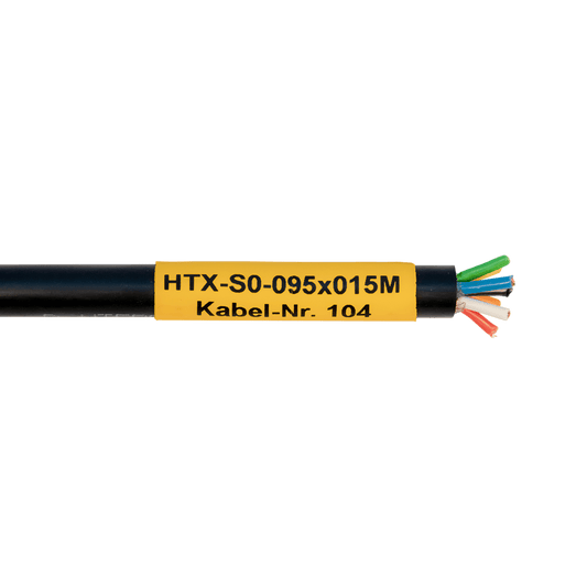 HTX-S0 Heat shrink marker, endless (jumbo roll), on heat shrink tubing